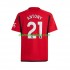 Camisola Manchester United Antony Matheus 21 Homem Equipamento Primeiro 2023-2024 Manga Curta